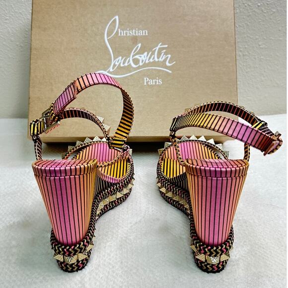 CHRISTIAN LOUBOUTIN PYRACLOU After Sun Size EU 40 / US 10 - Picture 8 of 9